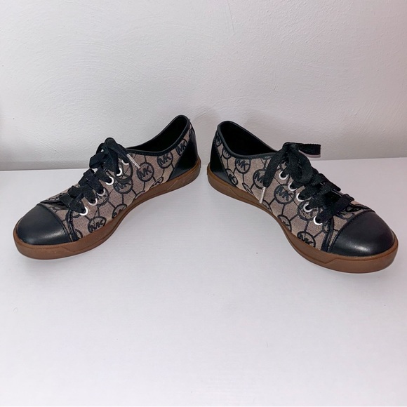 Michael Kors Logo Sneakers Black and Brown. - Picture 4 of 11